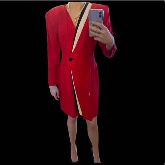 Vintage 80’s Button Dress - Picture 2 of 4